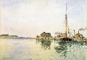 Alfred Thompson Bricher Harbor oil painting